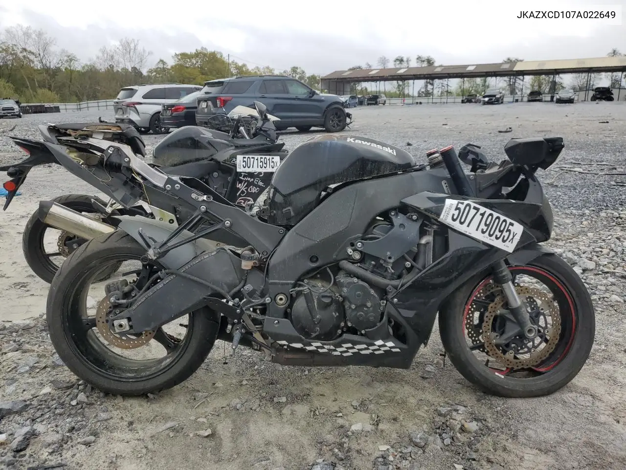 2007 Kawasaki Zx1000 D VIN: JKAZXCD107A022649 Lot: 50719095