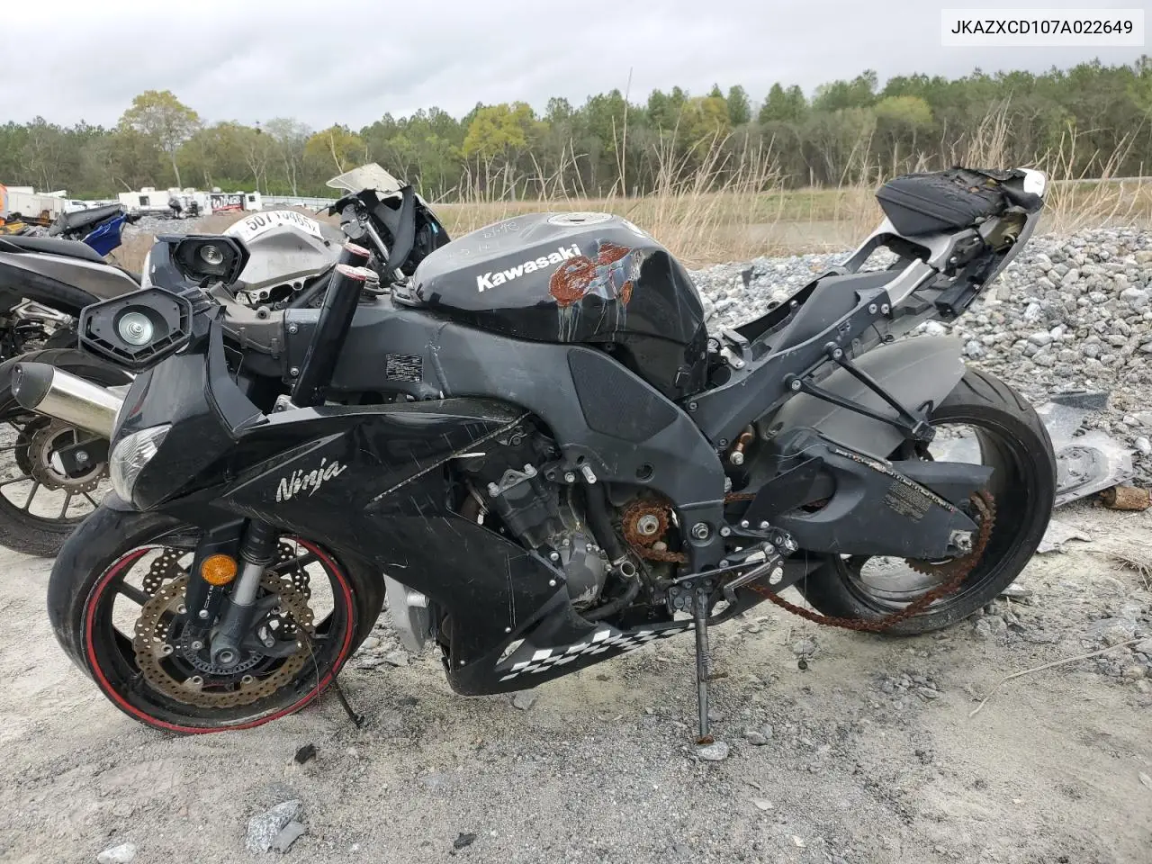 2007 Kawasaki Zx1000 D VIN: JKAZXCD107A022649 Lot: 50719095