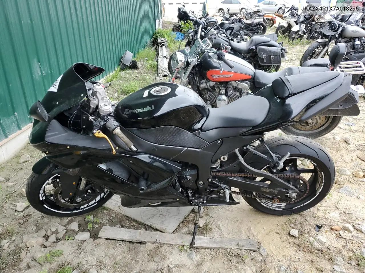 2007 Kawasaki Zx600 P VIN: JKAZX4P1X7A013295 Lot: 57027135