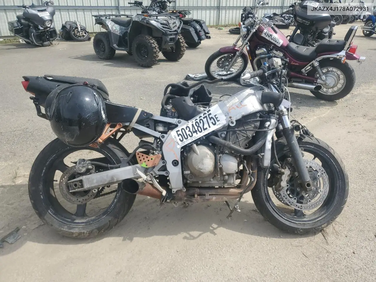 2008 Kawasaki Zx600 J1 VIN: JKAZX4J178A072931 Lot: 50348275