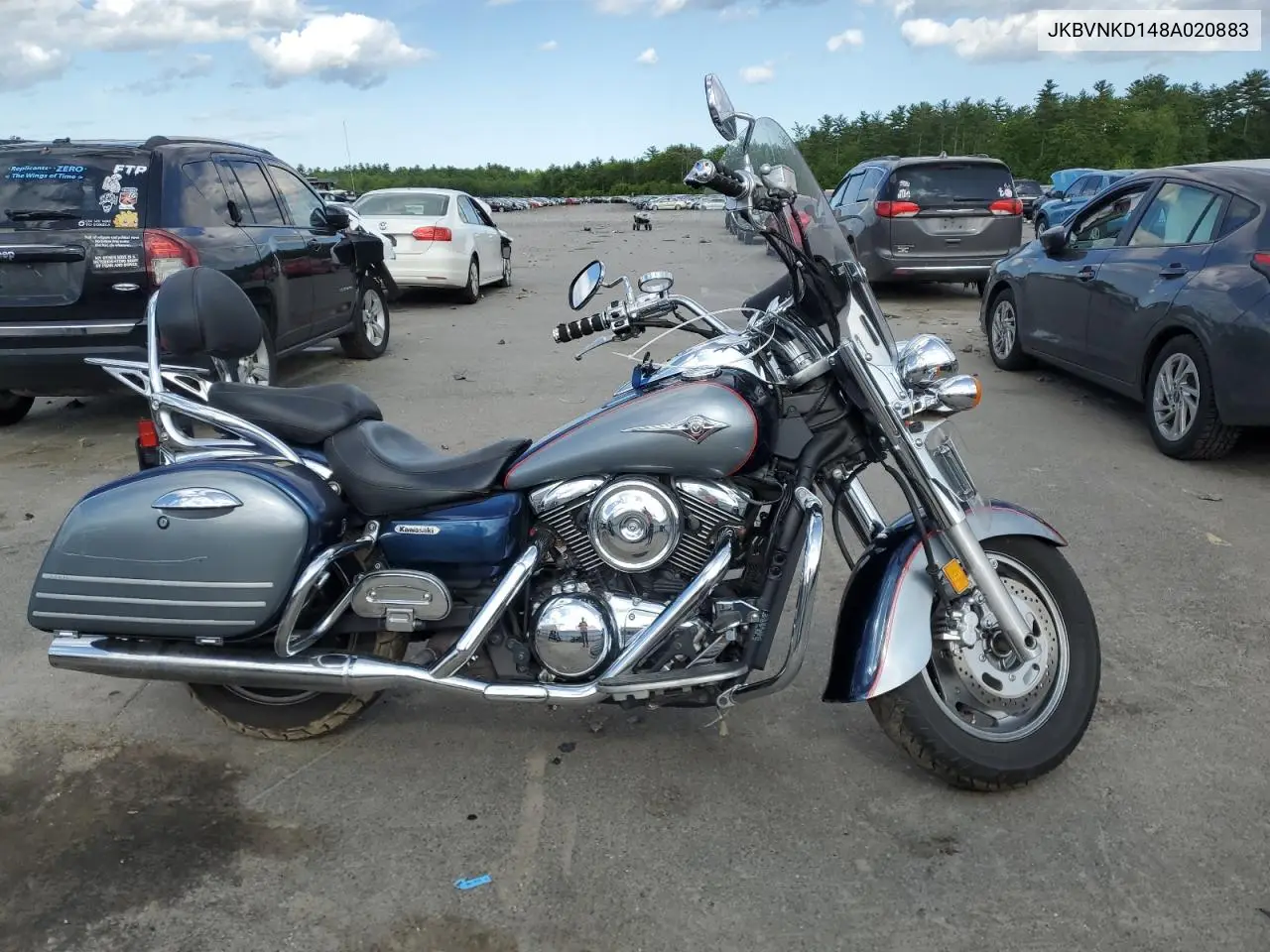 2008 Kawasaki Vn1600 D VIN: JKBVNKD148A020883 Lot: 59278425
