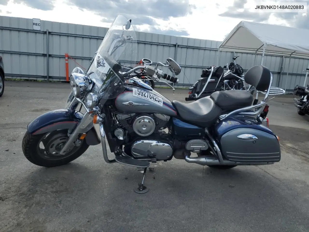 2008 Kawasaki Vn1600 D VIN: JKBVNKD148A020883 Lot: 59278425