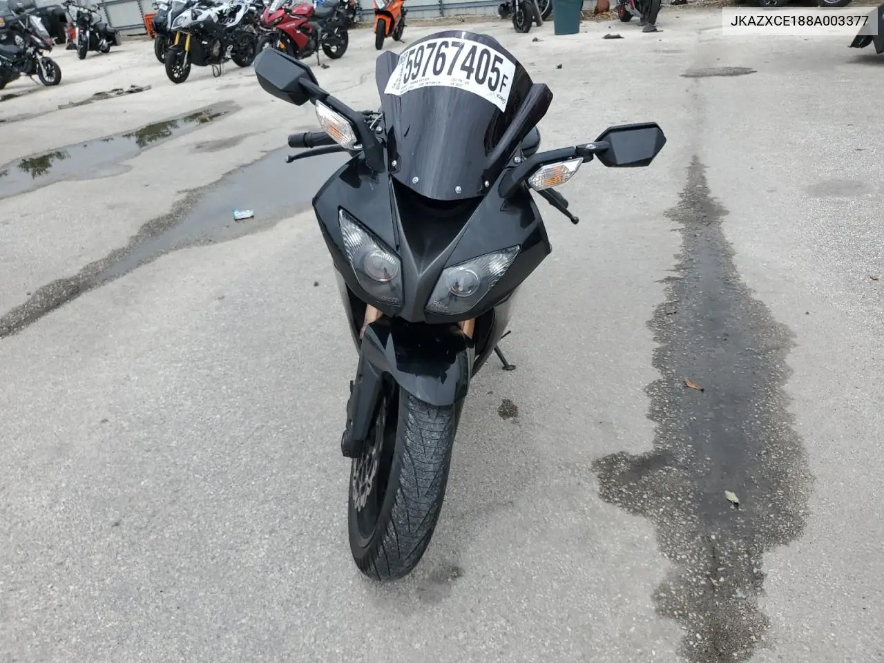 2008 Kawasaki Zx1000 E VIN: JKAZXCE188A003377 Lot: 59767405
