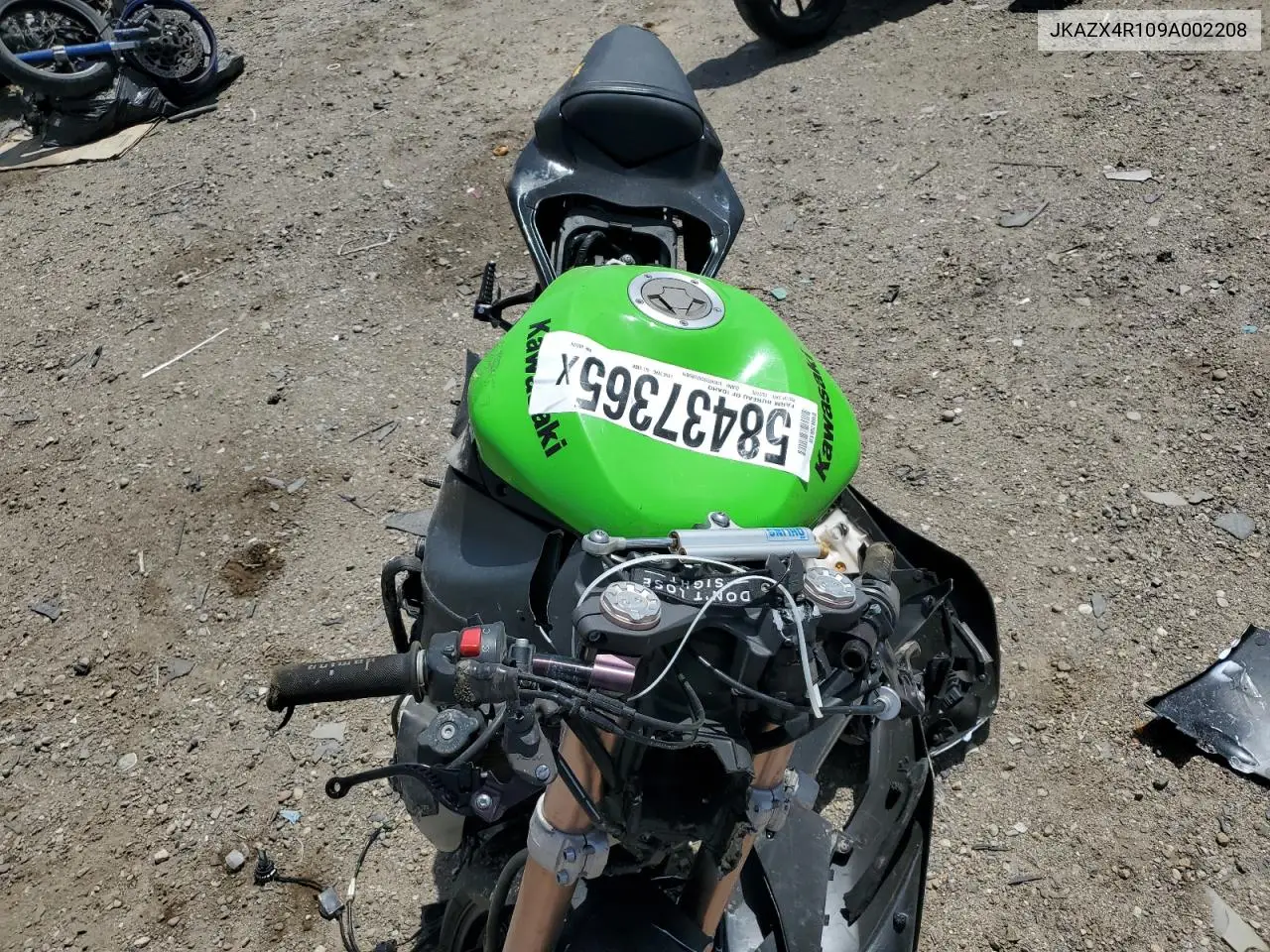 2009 Kawasaki Zx600 R VIN: JKAZX4R109A002208 Lot: 58437365