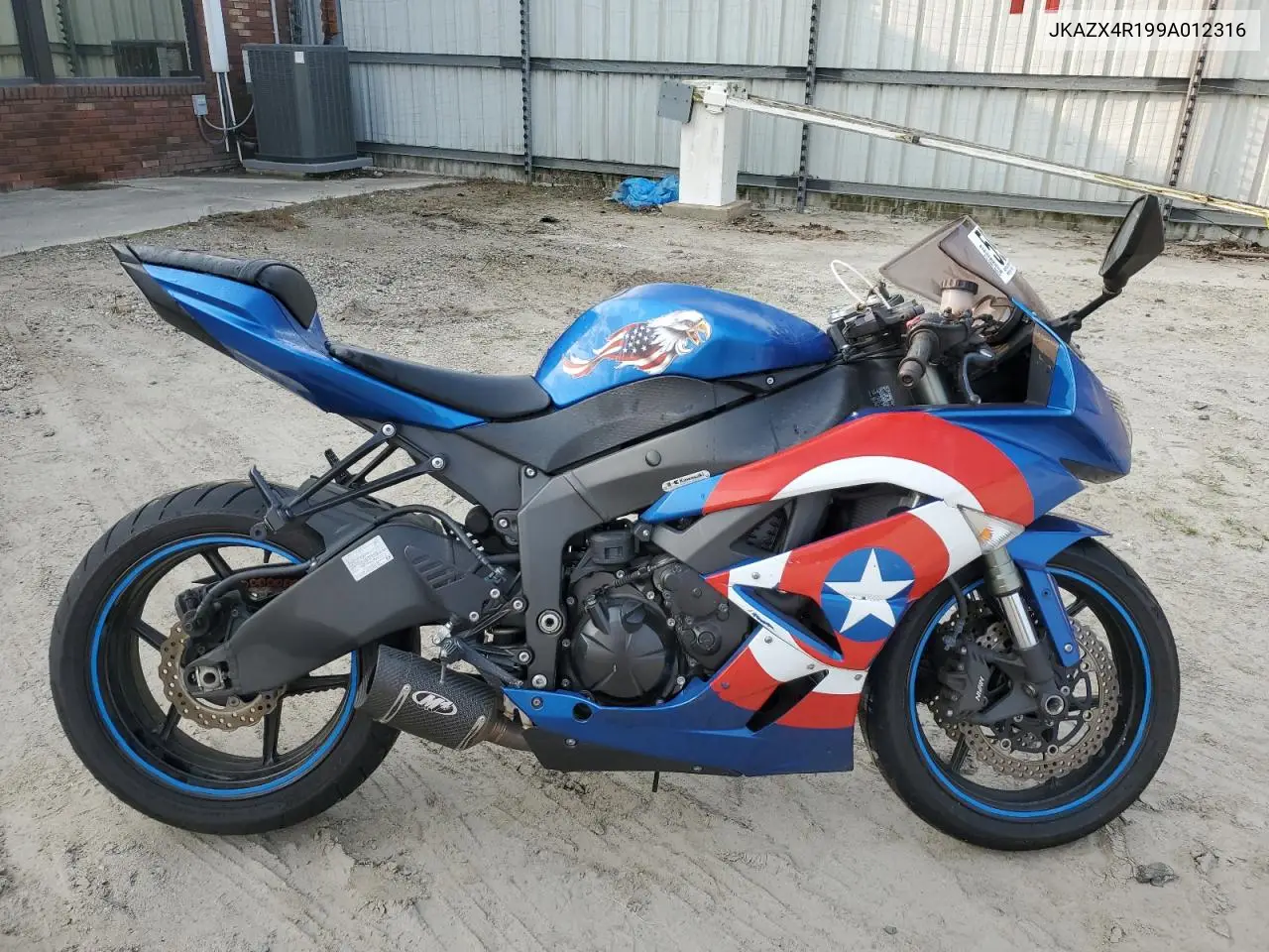 2009 Kawasaki Zx600 R VIN: JKAZX4R199A012316 Lot: 59253915