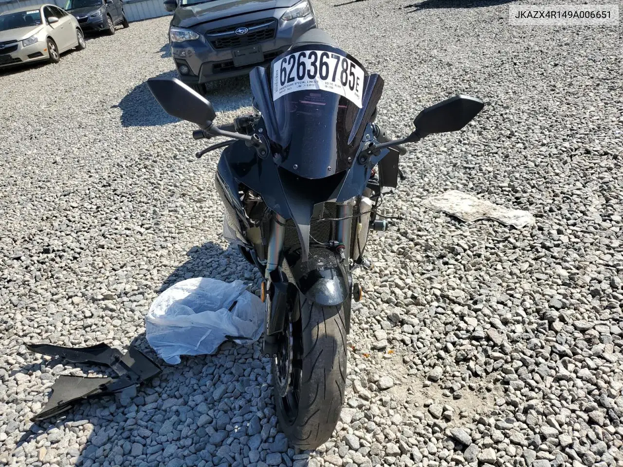2009 Kawasaki Zx600 R VIN: JKAZX4R149A006651 Lot: 62636785