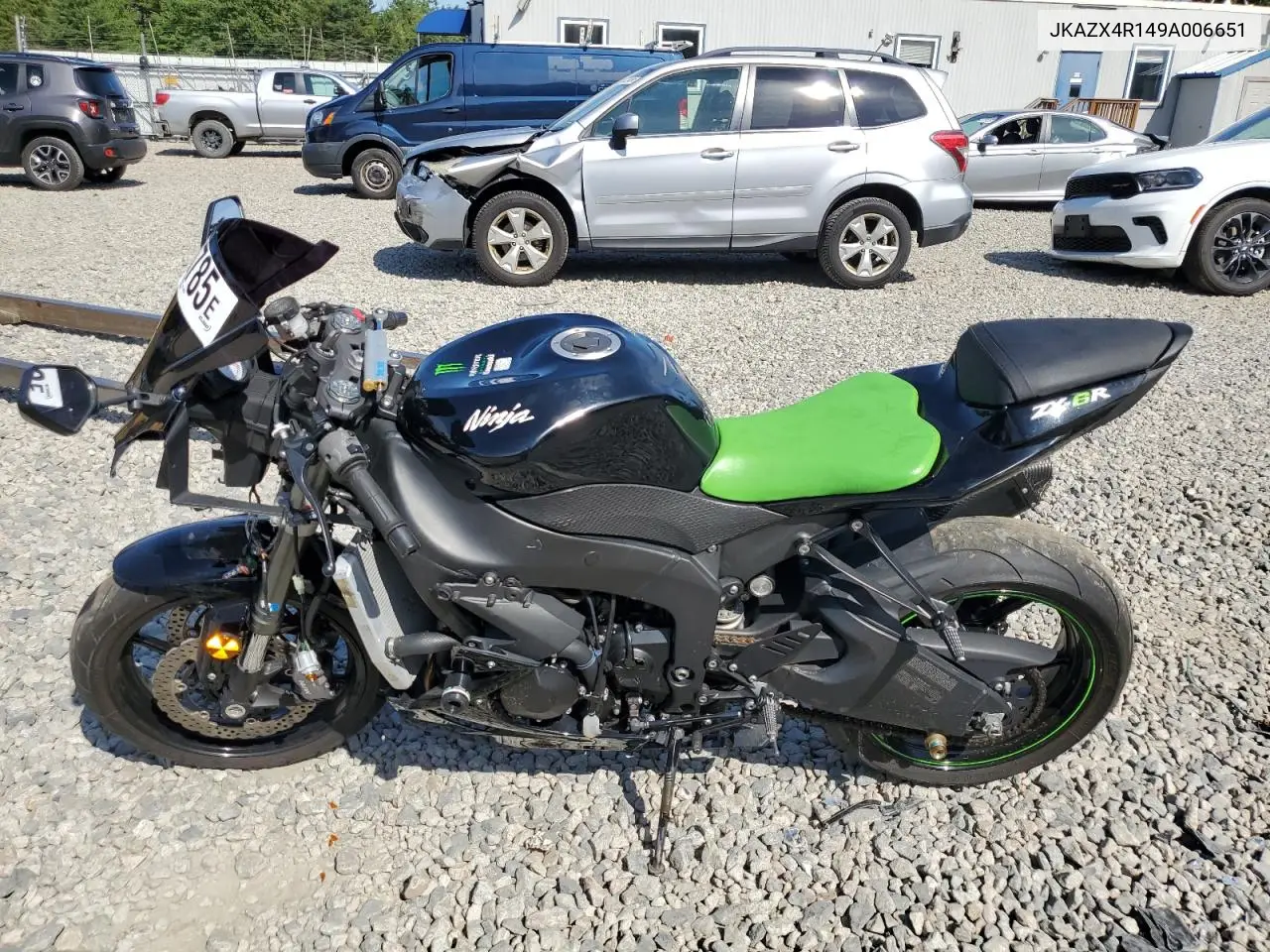 2009 Kawasaki Zx600 R VIN: JKAZX4R149A006651 Lot: 62636785