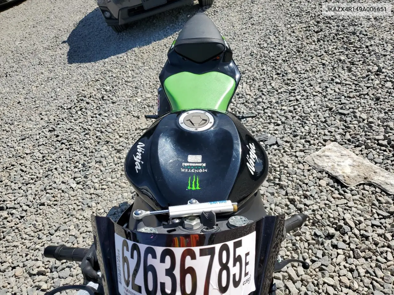 2009 Kawasaki Zx600 R VIN: JKAZX4R149A006651 Lot: 62636785
