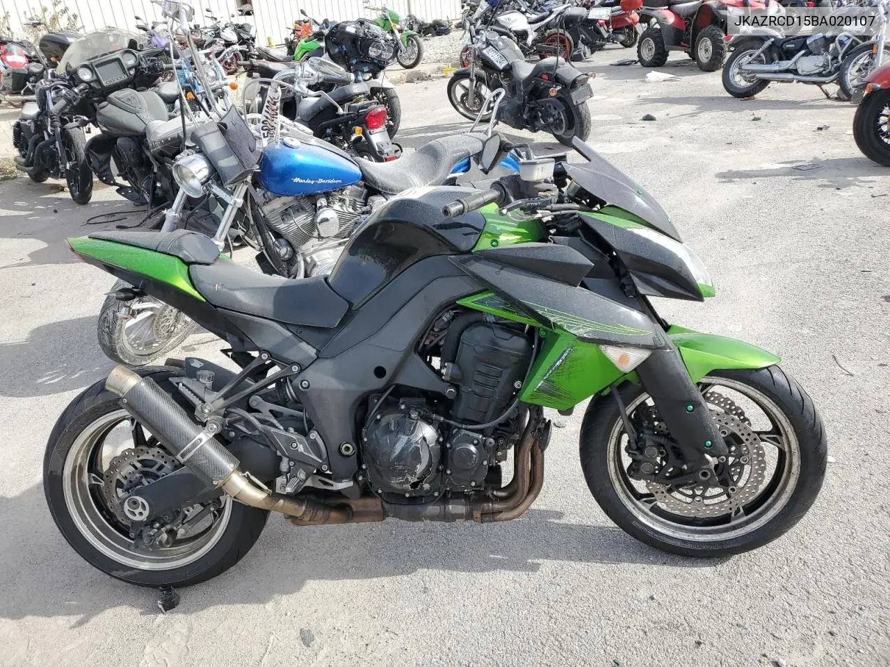 2011 Kawasaki Zr1000 D VIN: JKAZRCD15BA020107 Lot: 73459314
