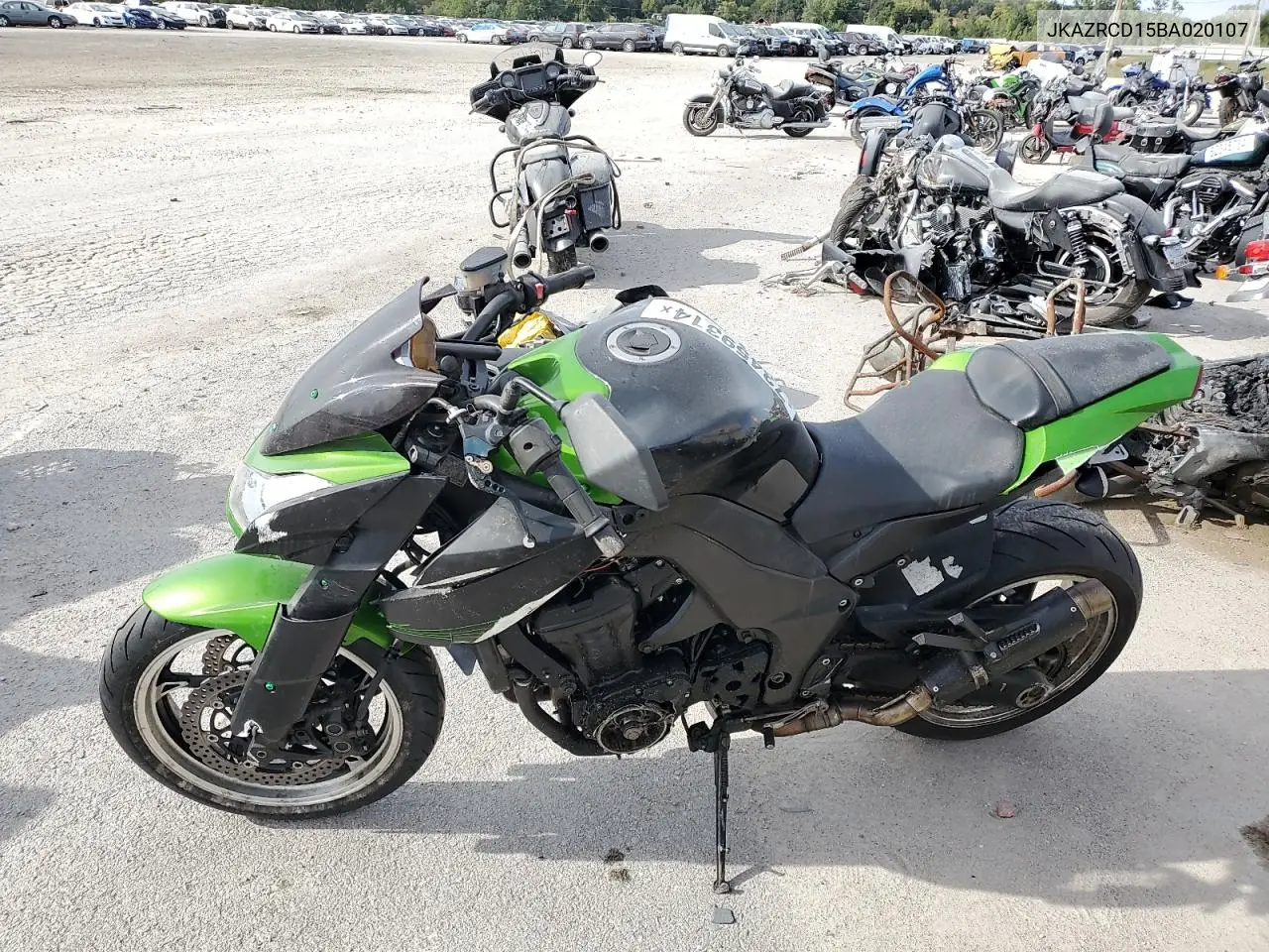 2011 Kawasaki Zr1000 D VIN: JKAZRCD15BA020107 Lot: 73459314
