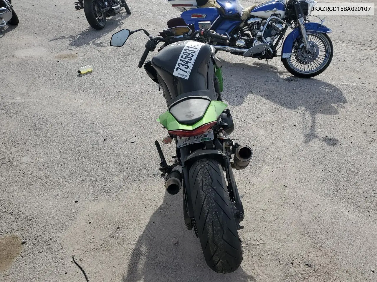 2011 Kawasaki Zr1000 D VIN: JKAZRCD15BA020107 Lot: 73459314