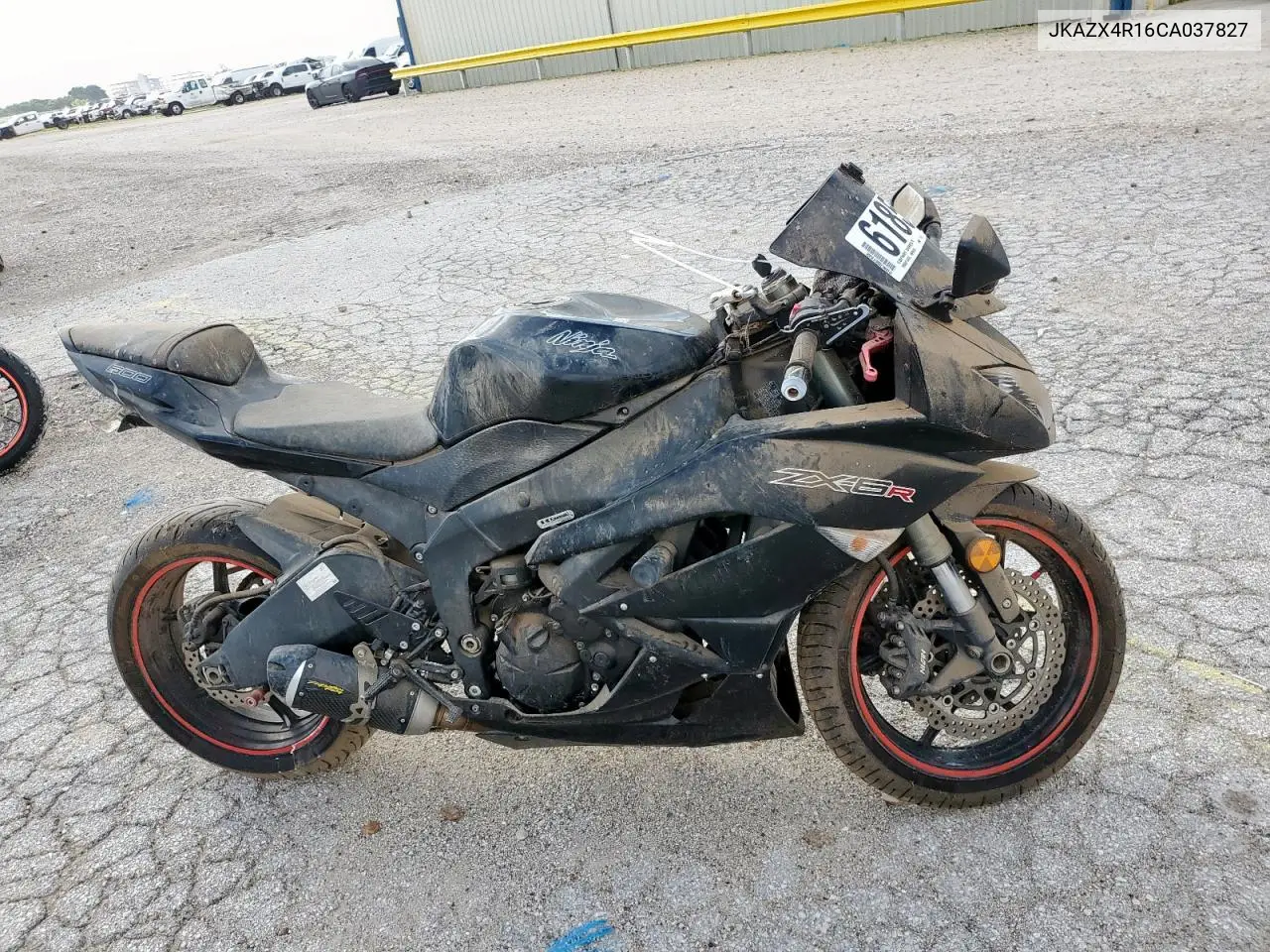 2012 Kawasaki Zx600 R VIN: JKAZX4R16CA037827 Lot: 61856495