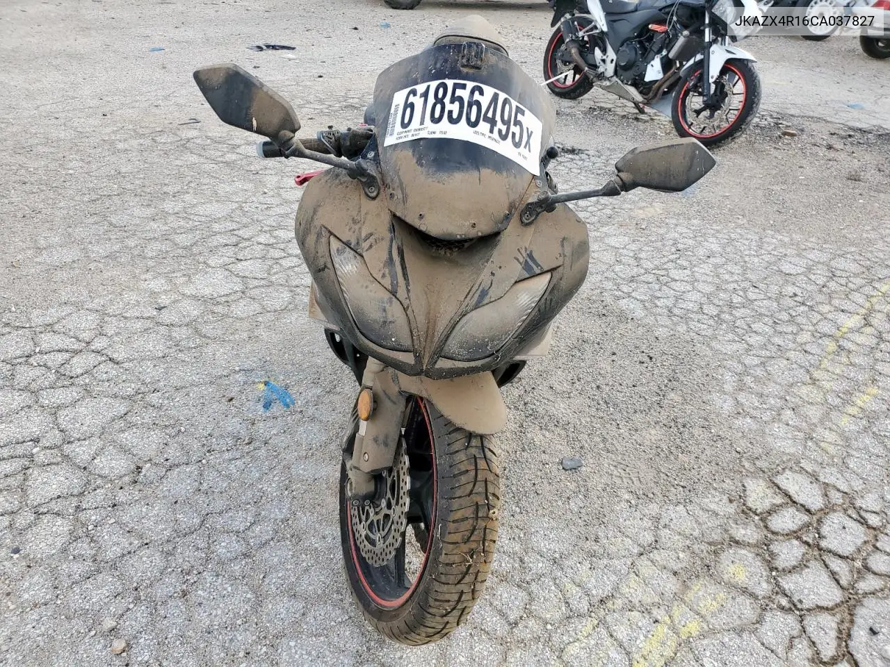 2012 Kawasaki Zx600 R VIN: JKAZX4R16CA037827 Lot: 61856495
