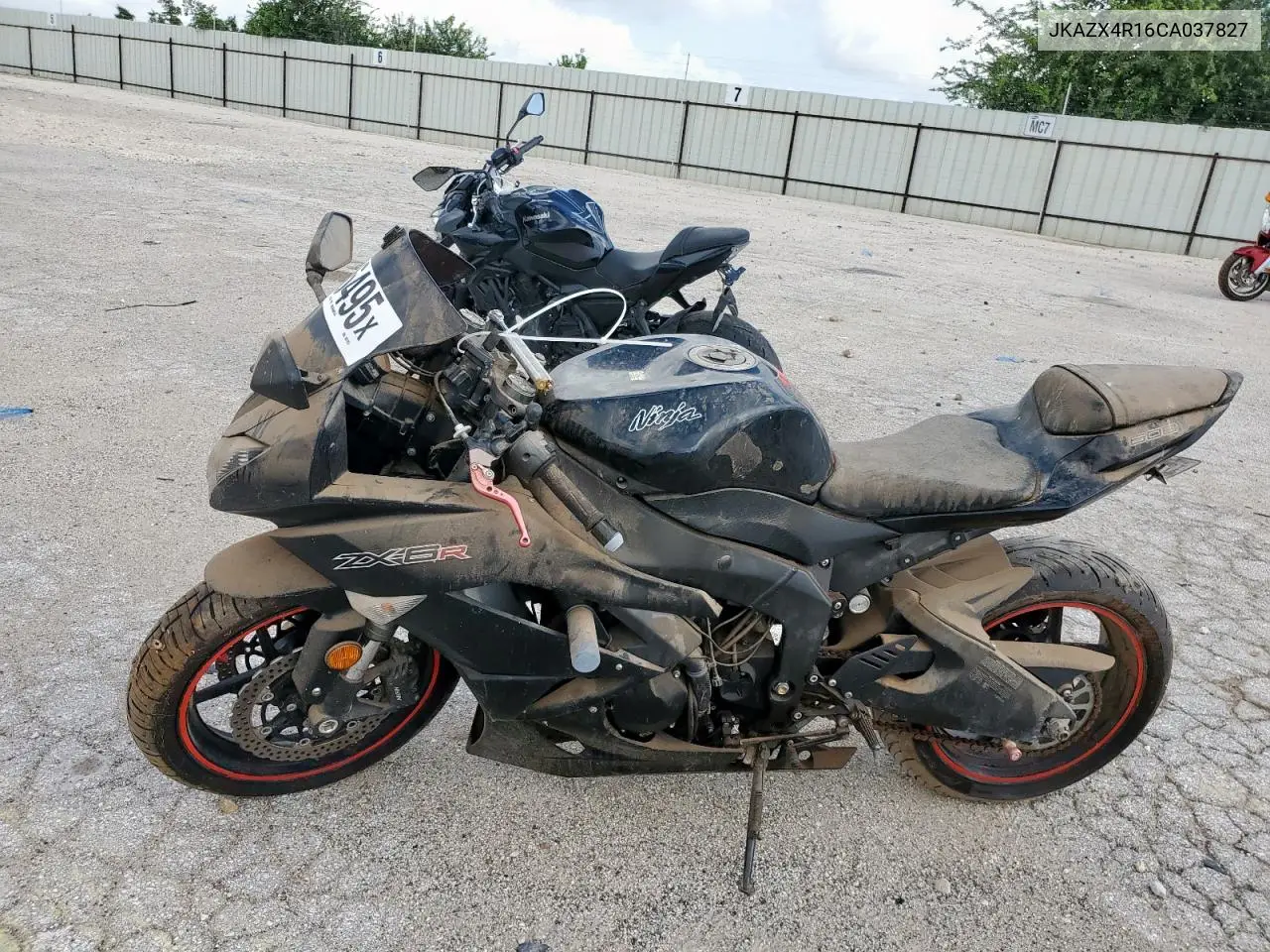 2012 Kawasaki Zx600 R VIN: JKAZX4R16CA037827 Lot: 61856495