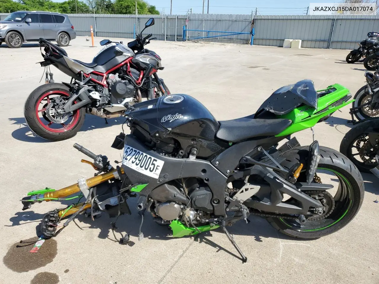 2013 Kawasaki Zx1000 J VIN: JKAZXCJ15DA017074 Lot: 52799005