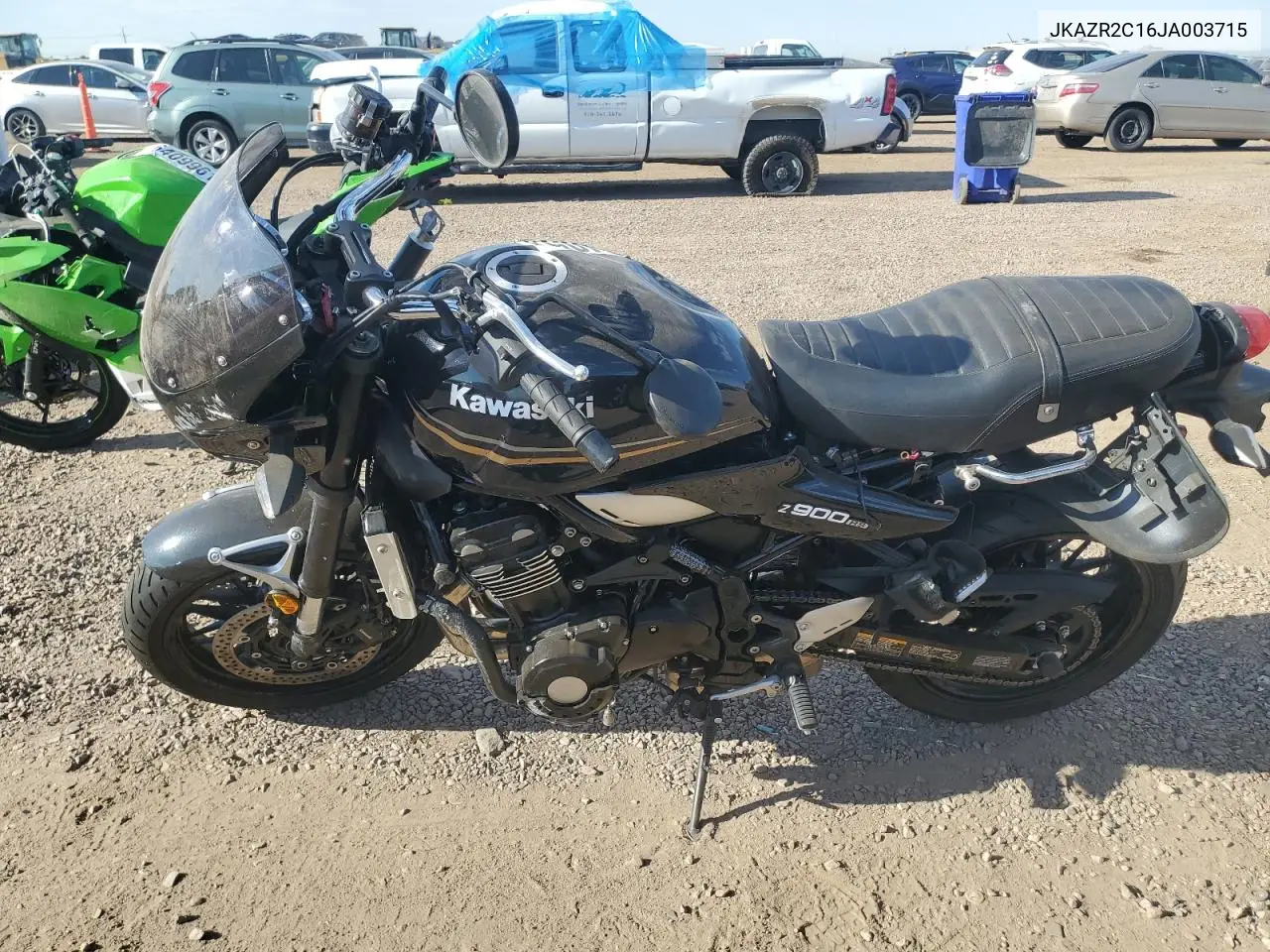 2018 Kawasaki Zr900 R VIN: JKAZR2C16JA003715 Lot: 63771405