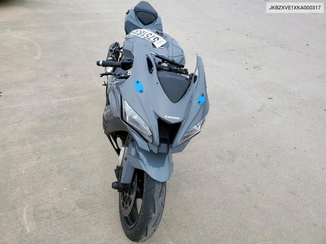 2019 Kawasaki Zx1002 VIN: JKBZXVE1XKA000317 Lot: 57518335