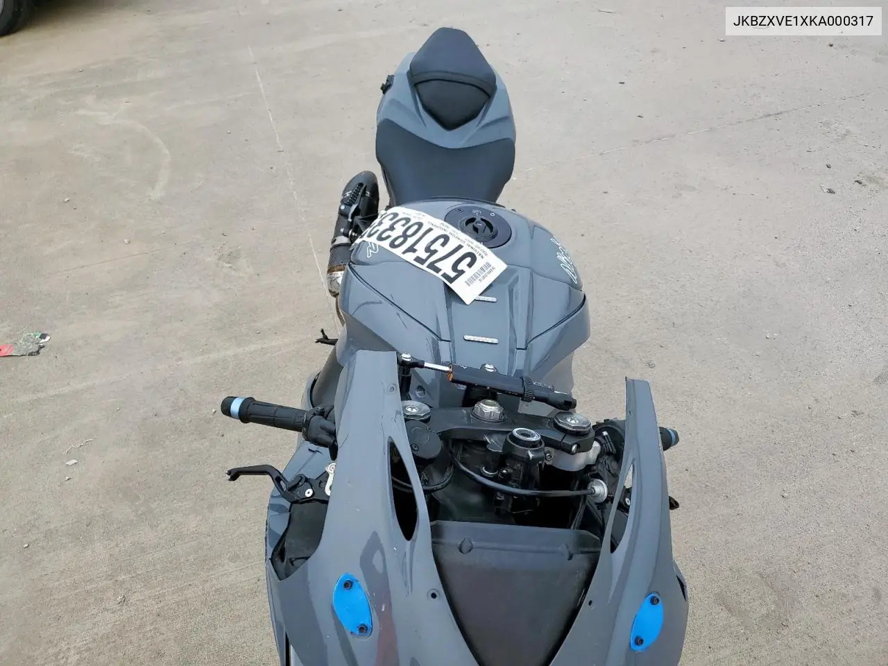 2019 Kawasaki Zx1002 VIN: JKBZXVE1XKA000317 Lot: 57518335