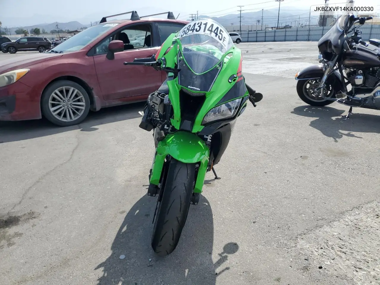 2019 Kawasaki Zx1002 VIN: JKBZXVF14KA000330 Lot: 58431445