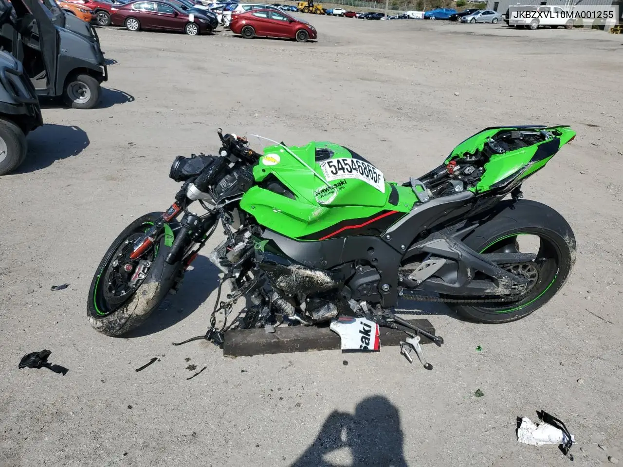 2021 Kawasaki Zx1002 L VIN: JKBZXVL10MA001255 Lot: 54546865