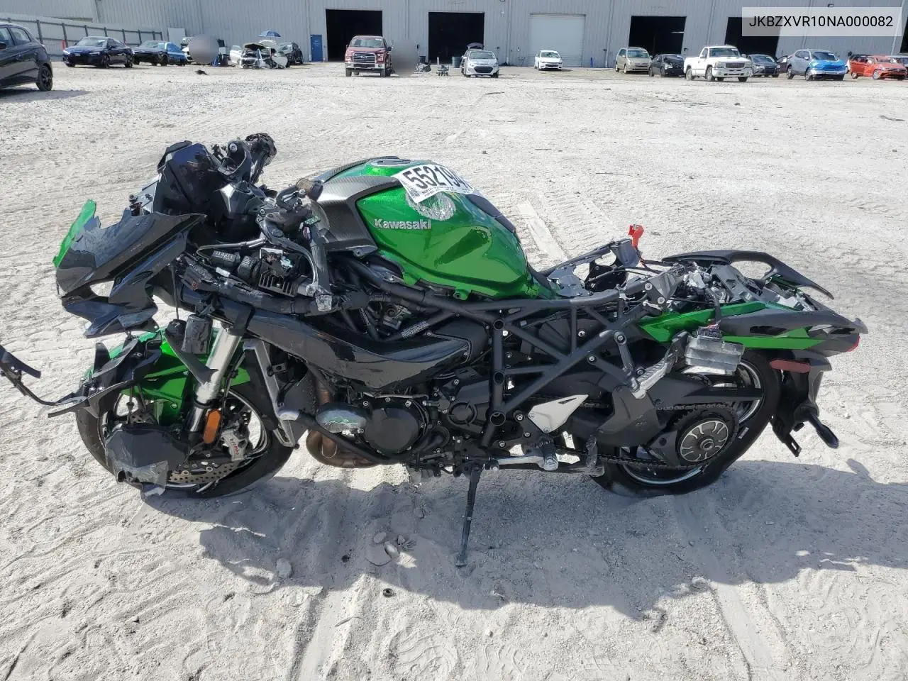 2022 Kawasaki Zx1002 R VIN: JKBZXVR10NA000082 Lot: 55219475