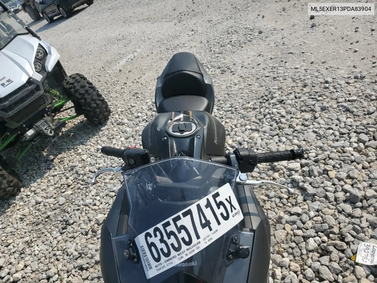 2023 Kawasaki Ex650 R VIN: ML5EXER13PDA83904 Lot: 63557415