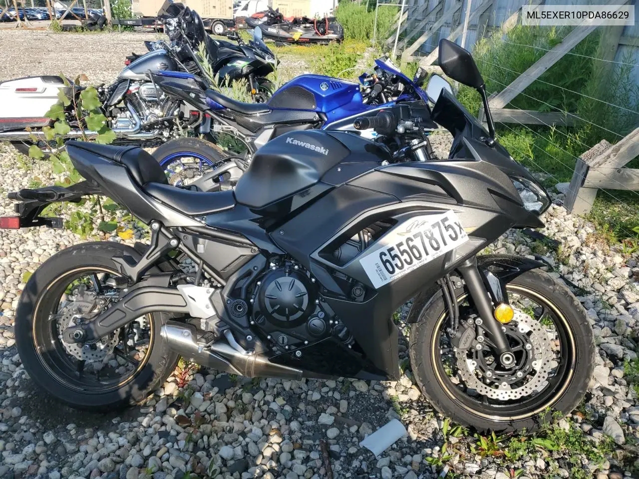 2023 Kawasaki Ex650 R VIN: ML5EXER10PDA86629 Lot: 65567875