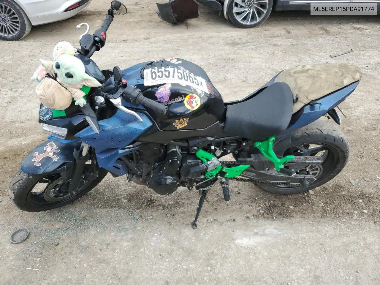 2023 Kawasaki Er650 P VIN: ML5EREP15PDA91774 Lot: 65575065