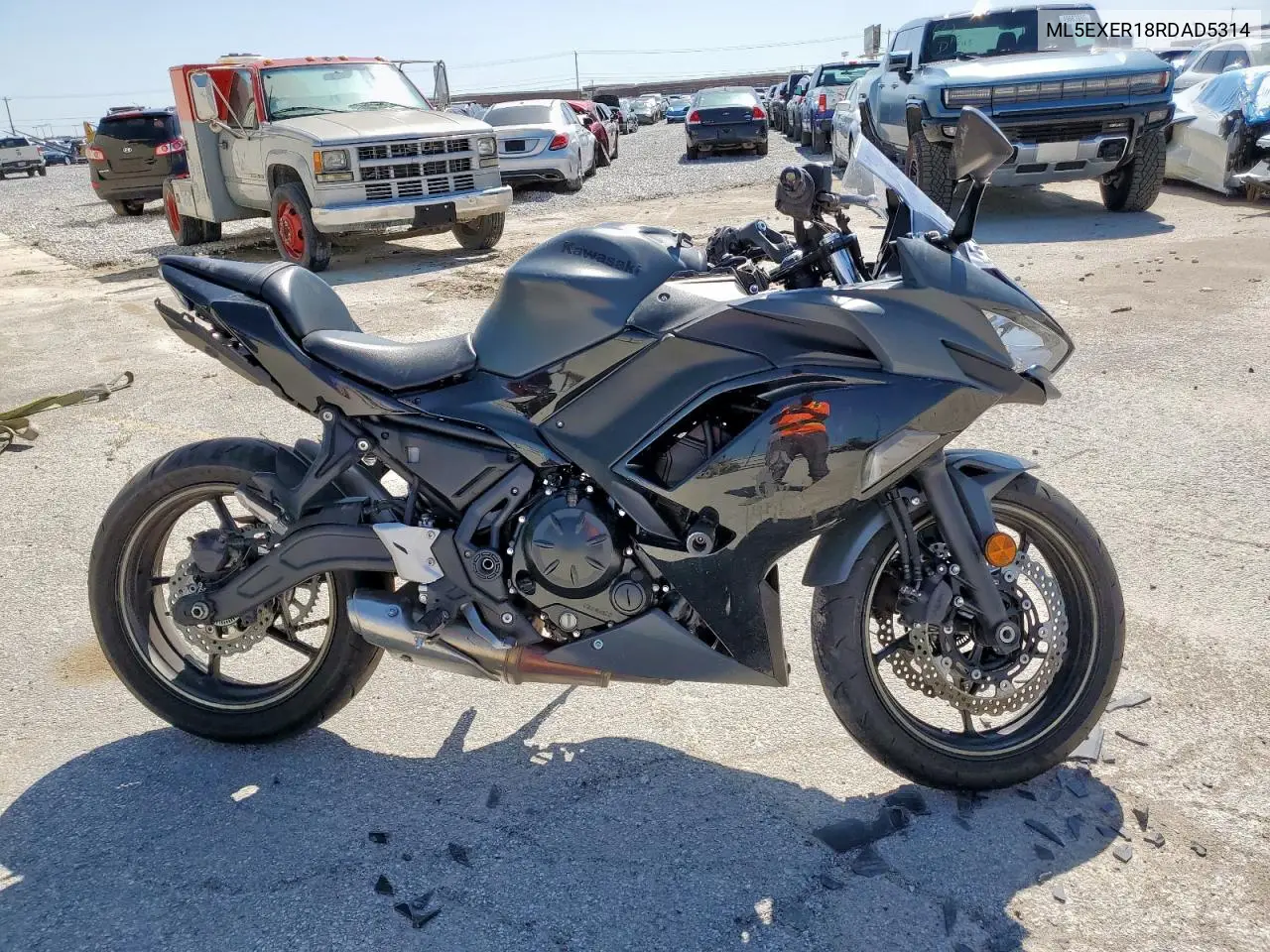 2024 Kawasaki Ex650 R VIN: ML5EXER18RDAD5314 Lot: 52413435