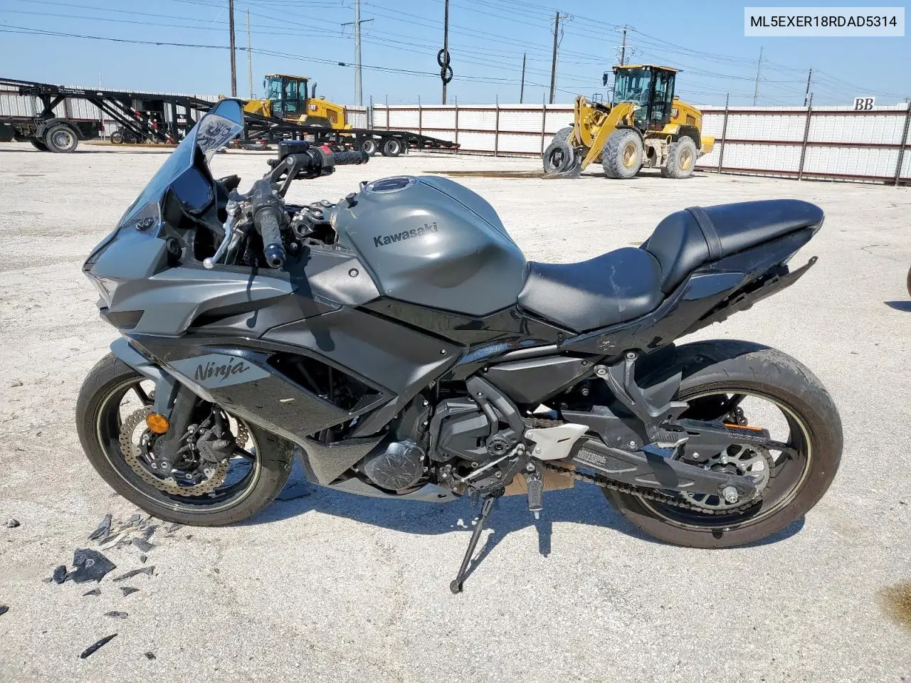 2024 Kawasaki Ex650 R VIN: ML5EXER18RDAD5314 Lot: 52413435
