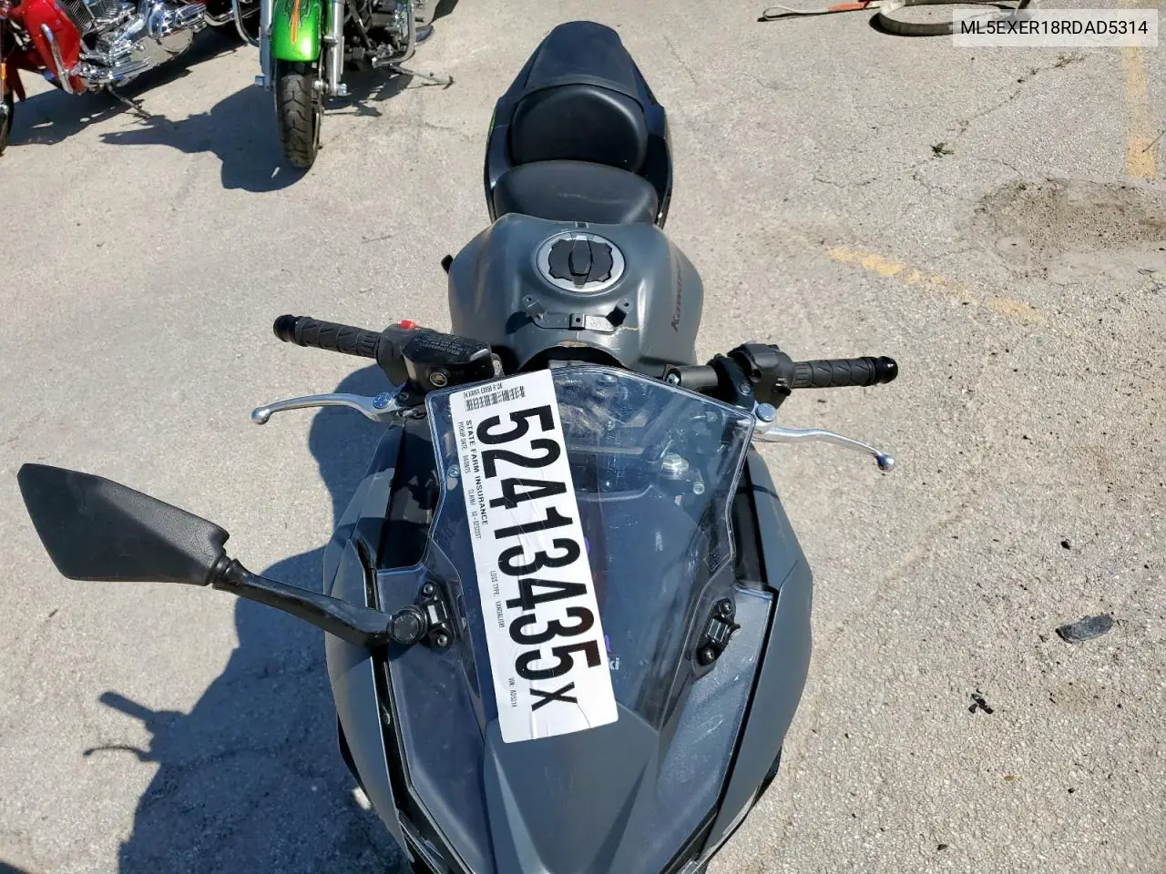 2024 Kawasaki Ex650 R VIN: ML5EXER18RDAD5314 Lot: 52413435
