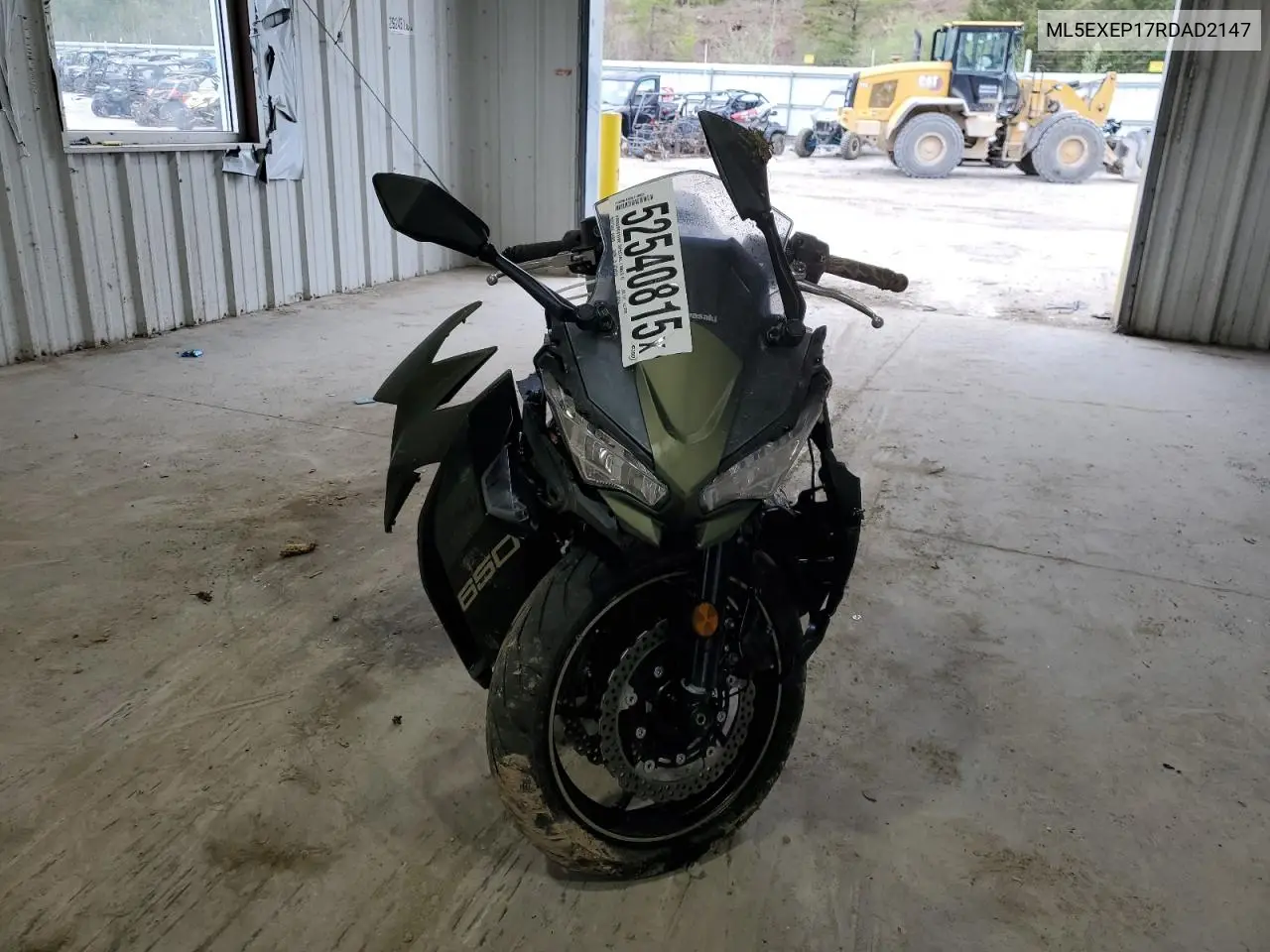 2024 Kawasaki Ex650 P VIN: ML5EXEP17RDAD2147 Lot: 52540815