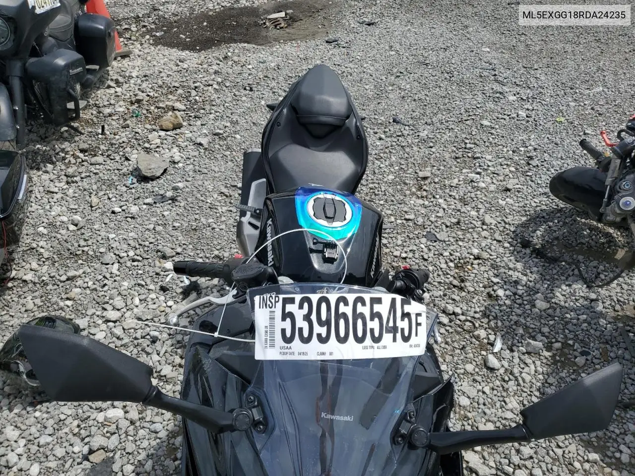 2024 Kawasaki Ex500 VIN: ML5EXGG18RDA24235 Lot: 53966545