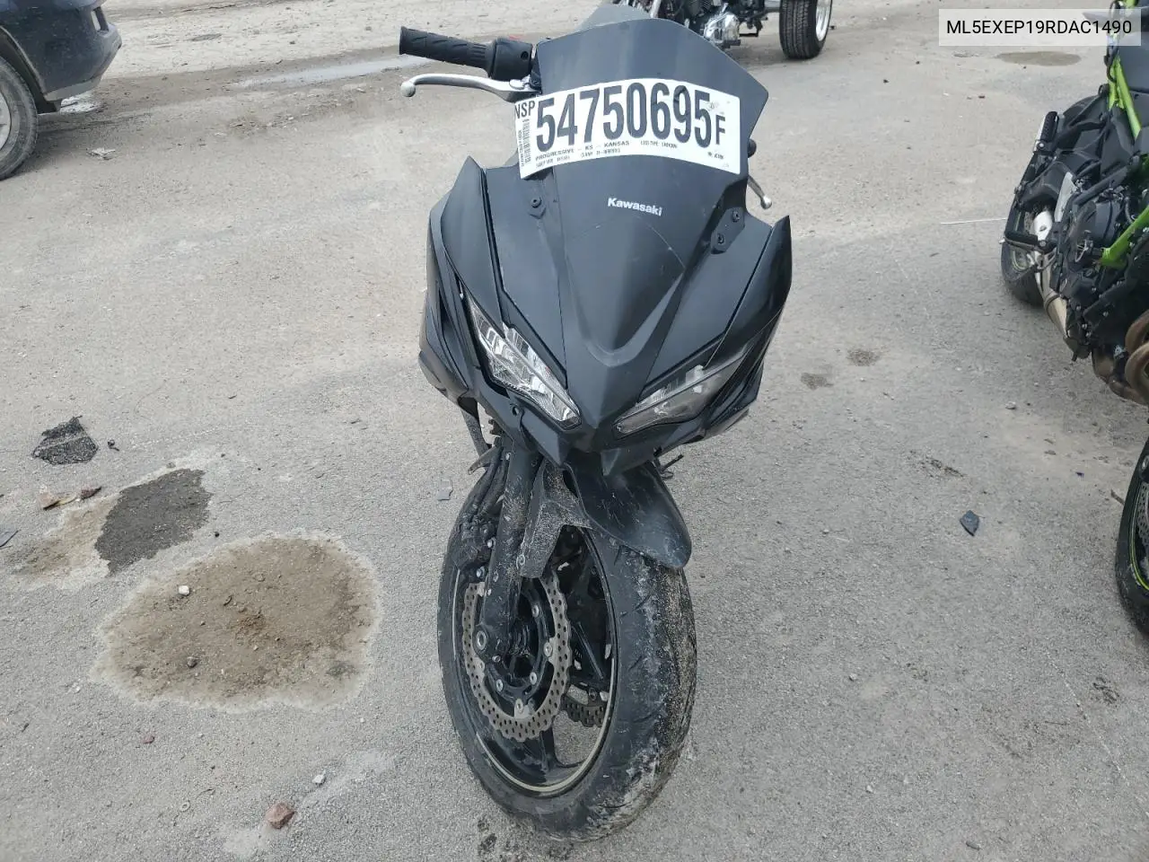 2024 Kawasaki Ex650 P VIN: ML5EXEP19RDAC1490 Lot: 54750695