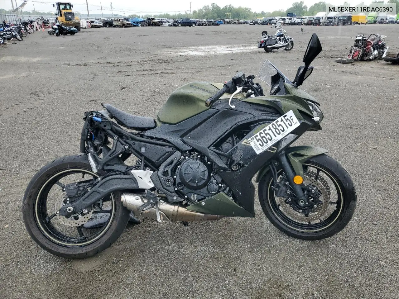 2024 Kawasaki Ex650 R VIN: ML5EXER11RDAC6390 Lot: 56518515