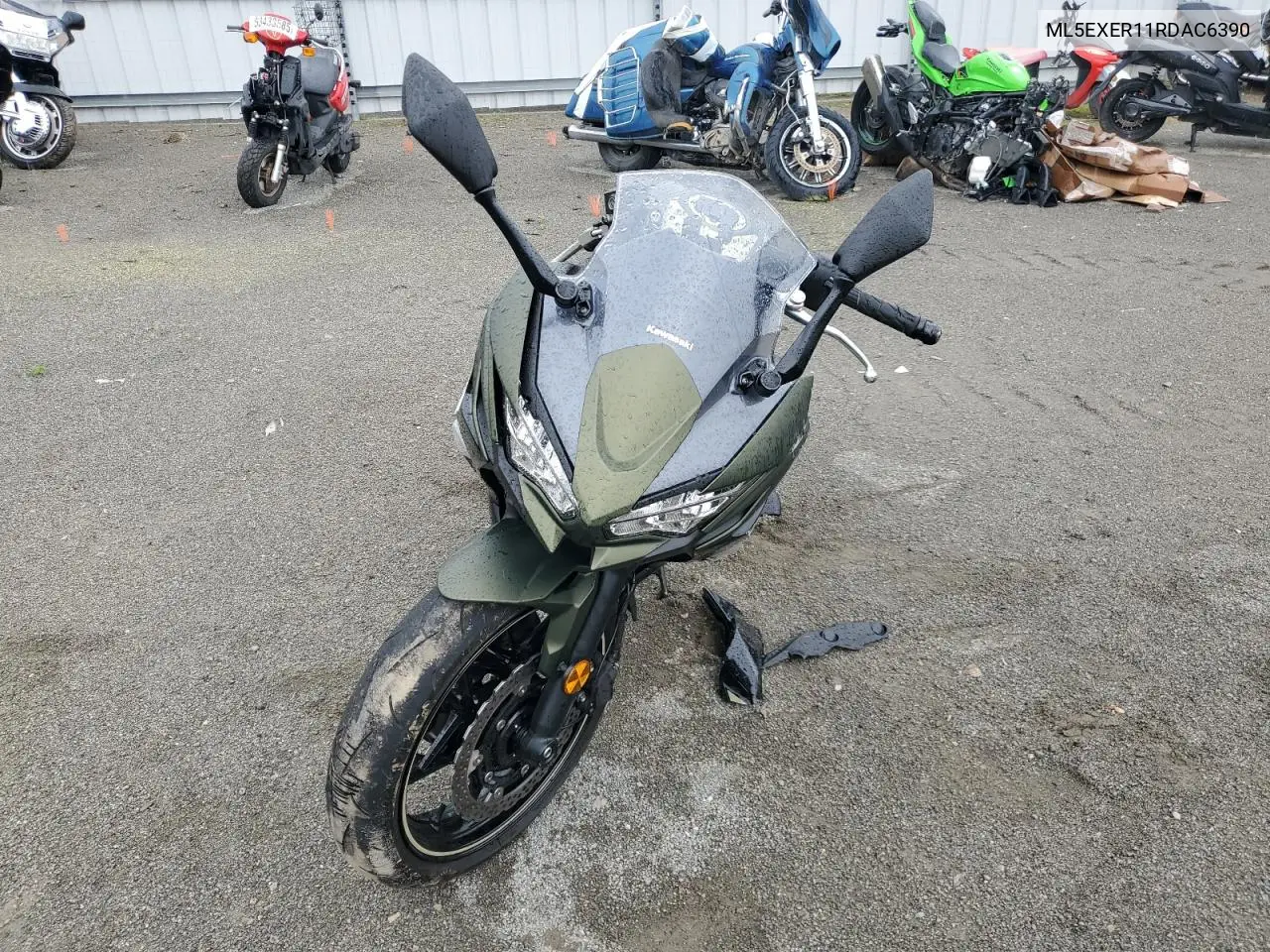 2024 Kawasaki Ex650 R VIN: ML5EXER11RDAC6390 Lot: 56518515