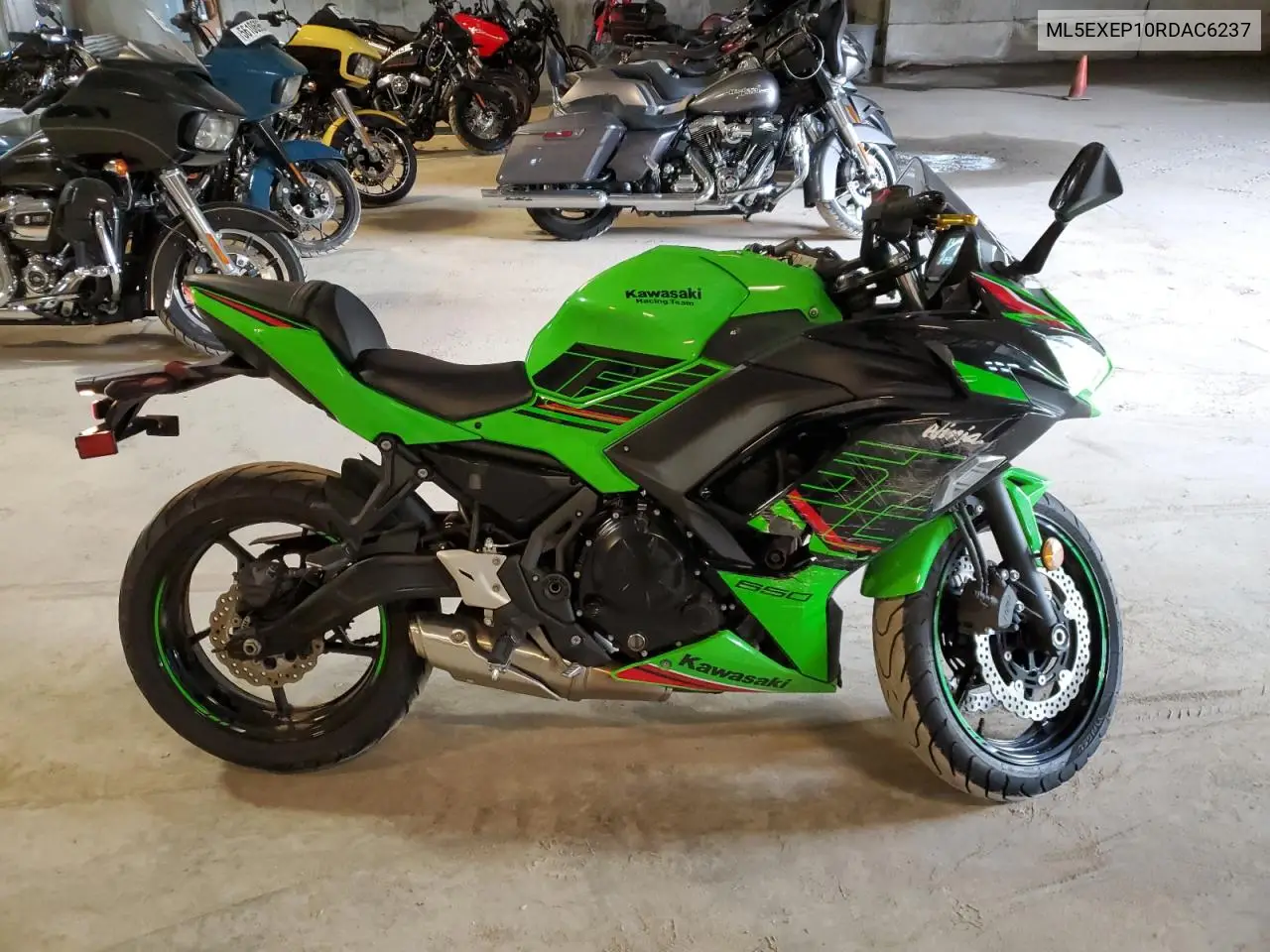 2024 Kawasaki Ex650 P VIN: ML5EXEP10RDAC6237 Lot: 57138095