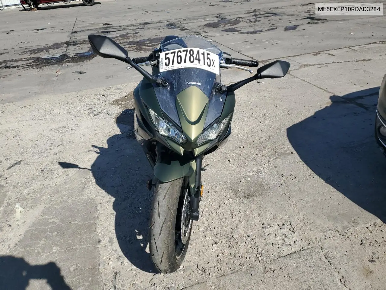 2024 Kawasaki Ex650 P VIN: ML5EXEP10RDAD3284 Lot: 57678415