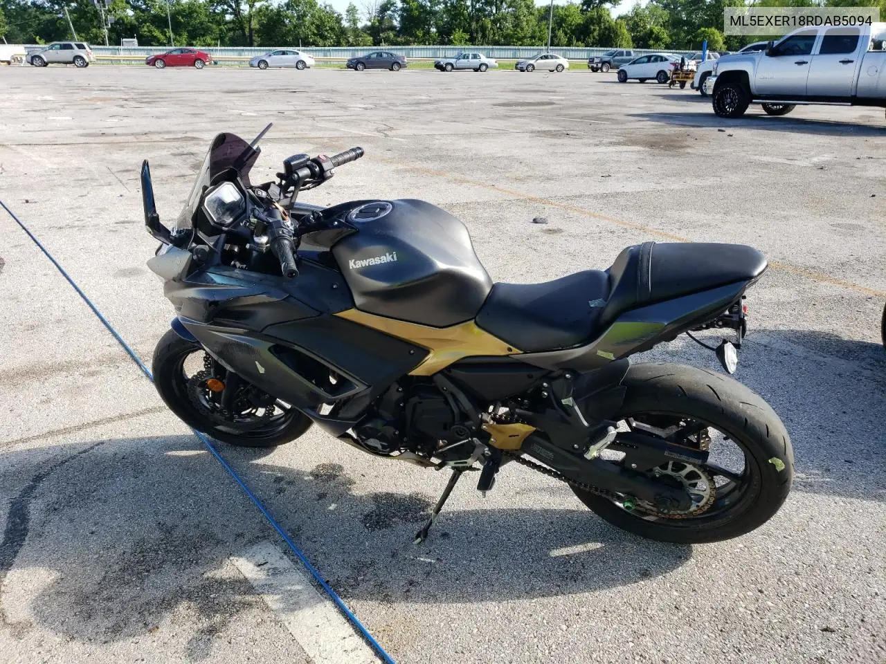 2024 Kawasaki Ex650 R VIN: ML5EXER18RDAB5094 Lot: 57993555