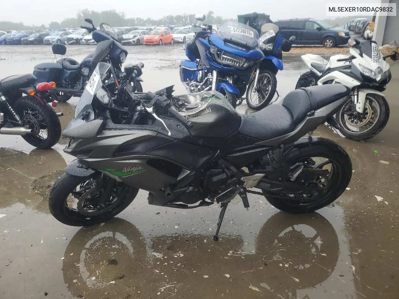 2024 Kawasaki Ex650 R VIN: ML5EXER10RDAC9832 Lot: 58181945