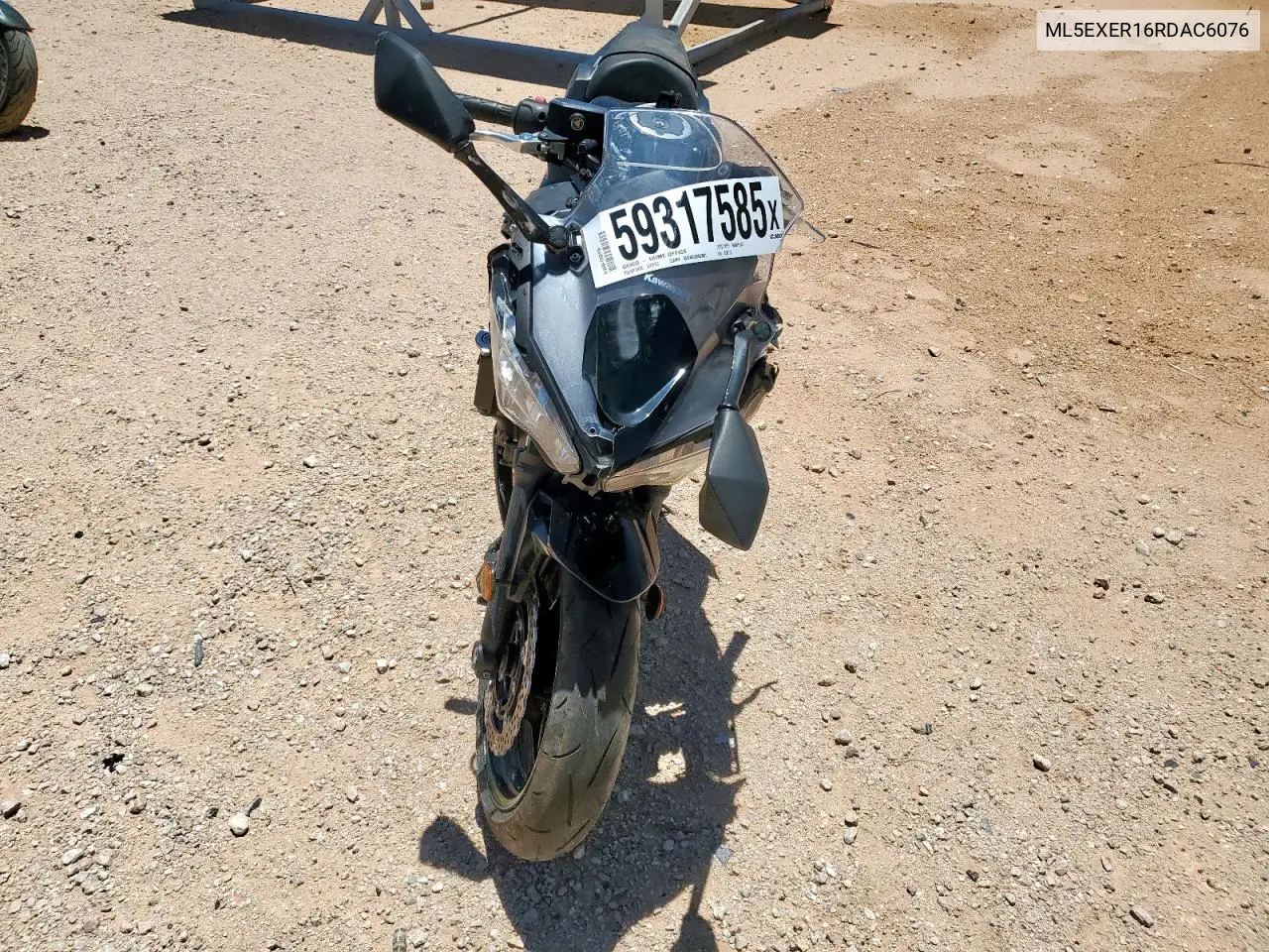 2024 Kawasaki Ex650 R VIN: ML5EXER16RDAC6076 Lot: 59317585