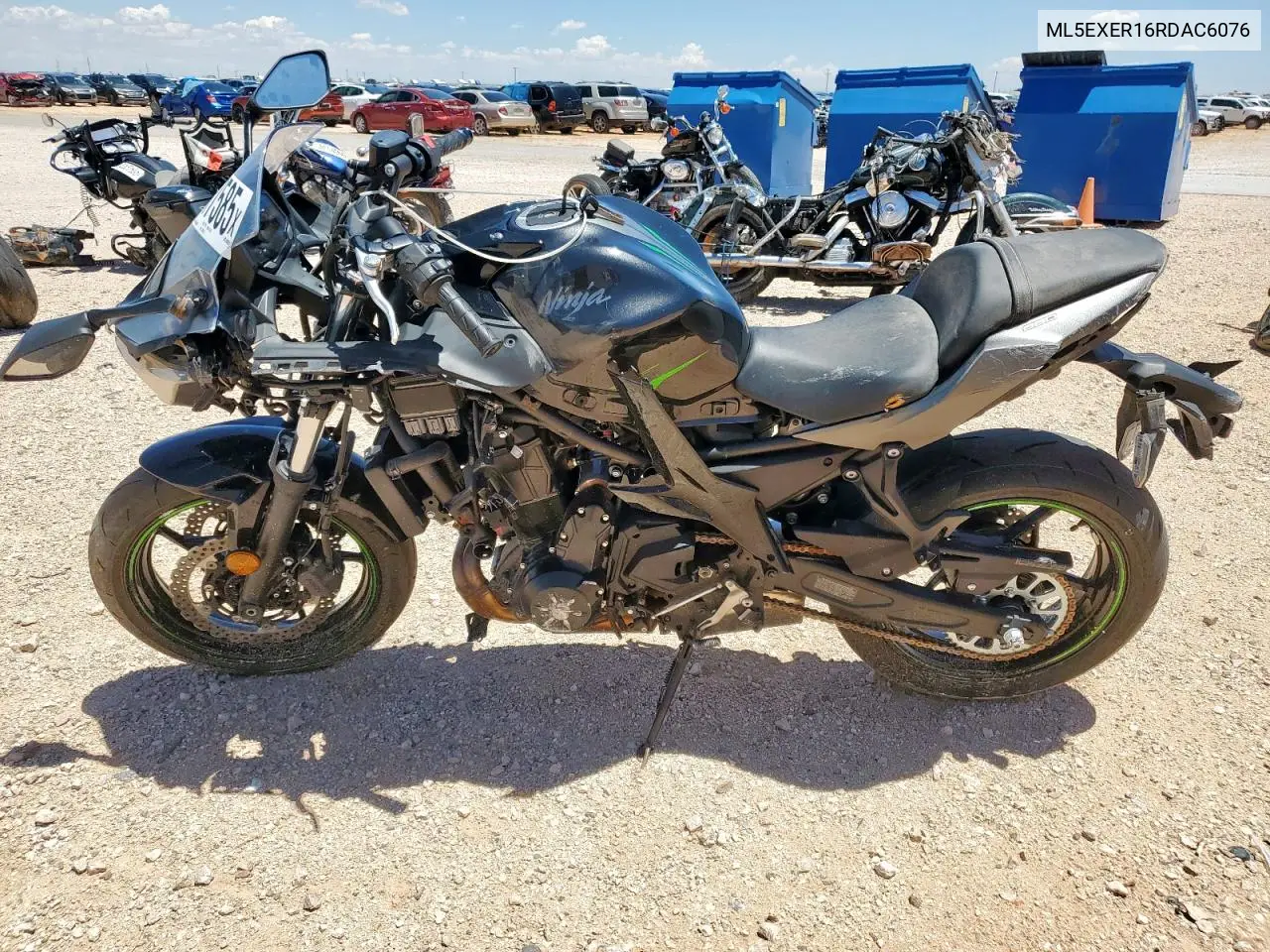 2024 Kawasaki Ex650 R VIN: ML5EXER16RDAC6076 Lot: 59317585