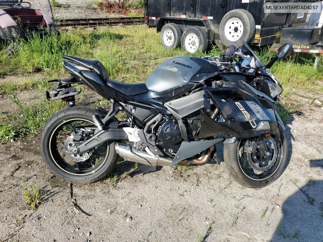 2024 Kawasaki Ex650 R VIN: ML5EXER16RDAD4257 Lot: 62407745