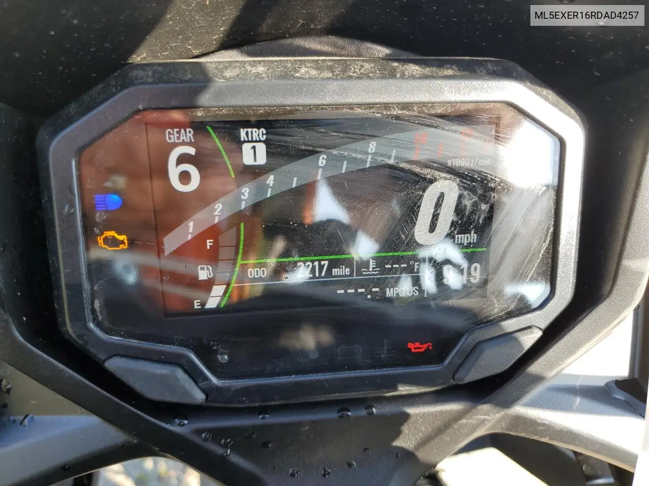 2024 Kawasaki Ex650 R VIN: ML5EXER16RDAD4257 Lot: 62407745