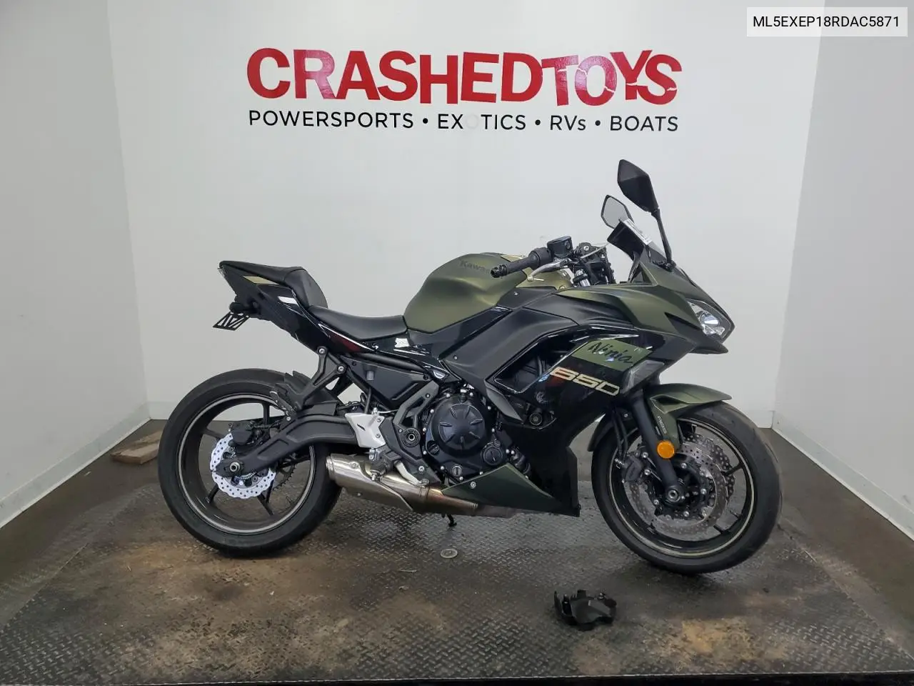 2024 Kawasaki Ex650 P VIN: ML5EXEP18RDAC5871 Lot: 64485935