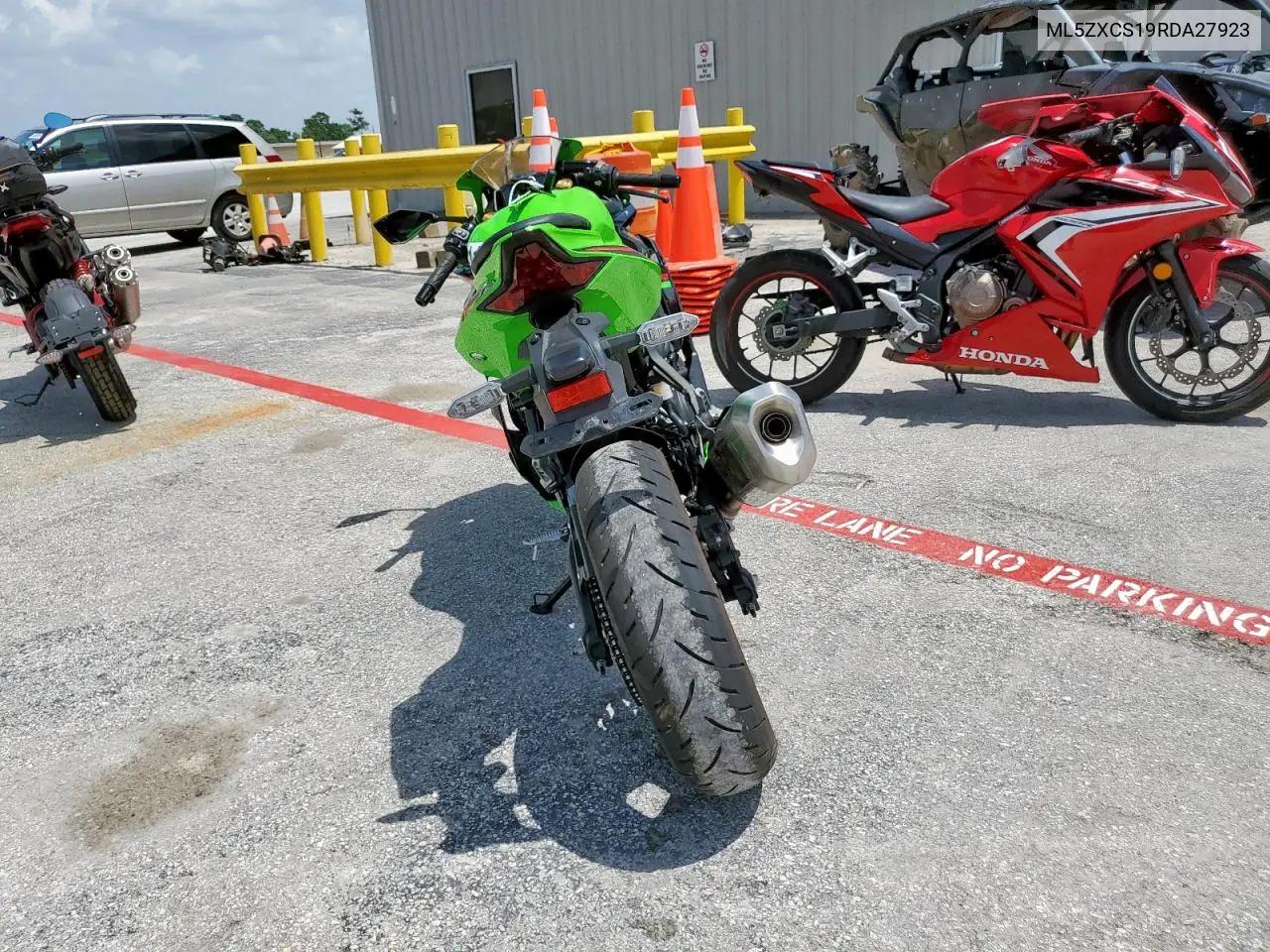 2024 Kawasaki Zx400 S VIN: ML5ZXCS19RDA27923 Lot: 64591115