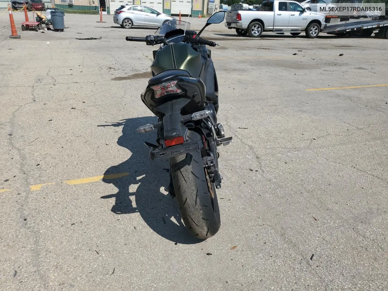 2024 Kawasaki Ex650 P VIN: ML5EXEP17RDAB5316 Lot: 64776685