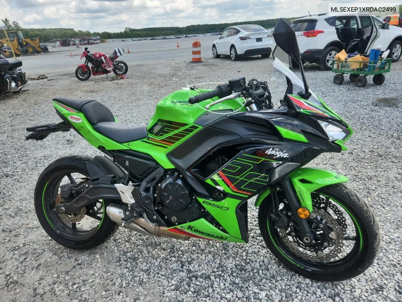 2024 Kawasaki Ex650 P VIN: ML5EXEP1XRDAC2499 Lot: 65043195
