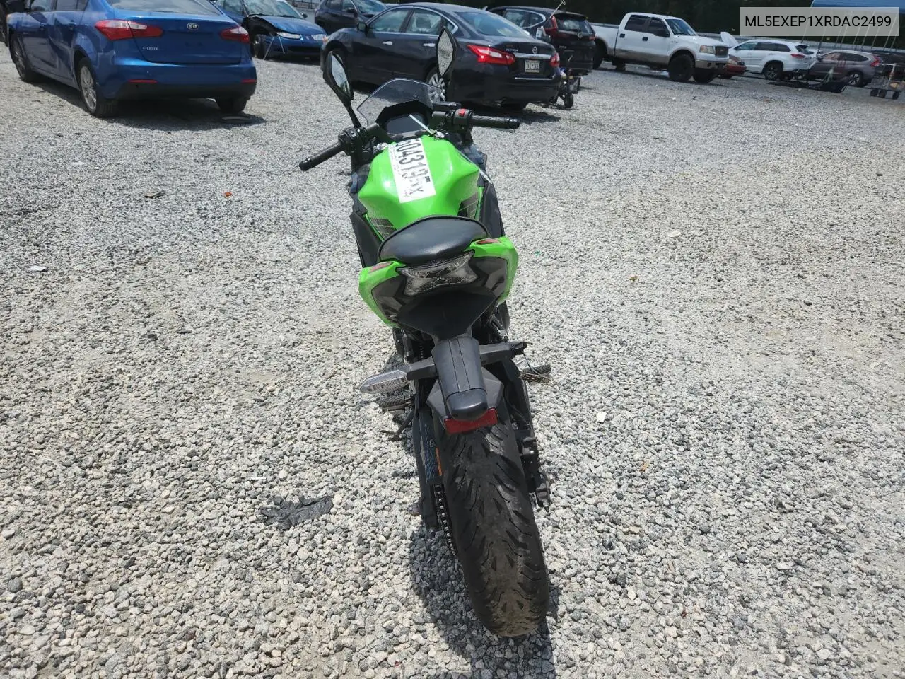 2024 Kawasaki Ex650 P VIN: ML5EXEP1XRDAC2499 Lot: 65043195