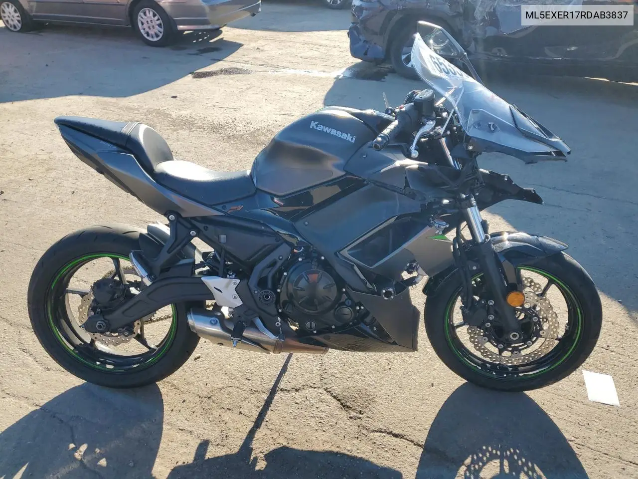 2024 Kawasaki Ex650 R VIN: ML5EXER17RDAB3837 Lot: 65356455